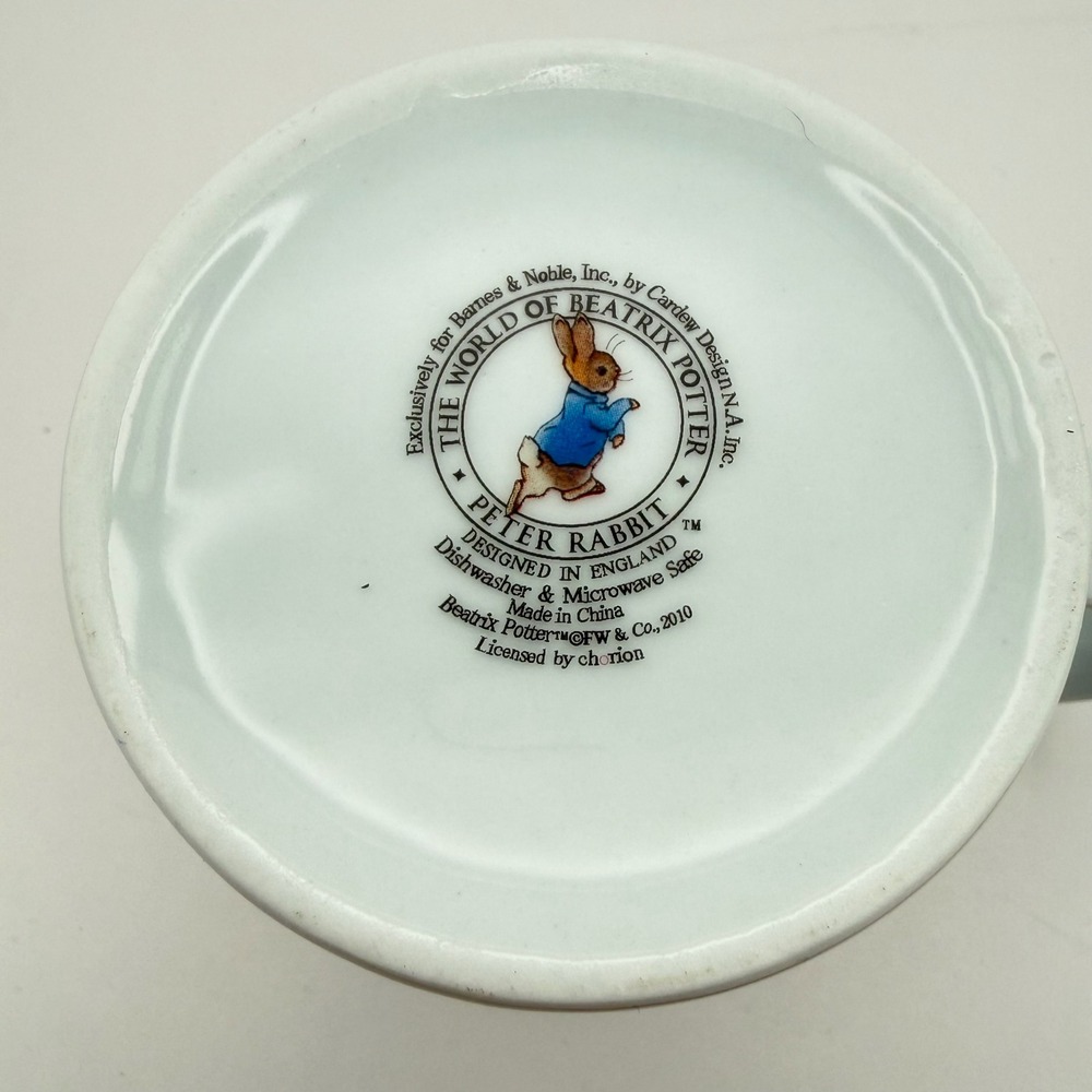 Beatrix Potter Peter Rabbit Porcelain Plate & Mug Set M.W. Reutter Cardew 2pc - Picture 10 of 11